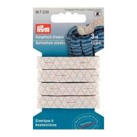 12mm prym buttonhole elastic 3m white