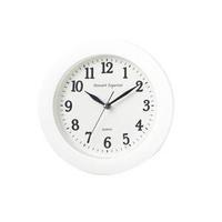 12 hour plastic wall clock white