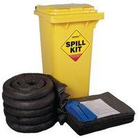 120 litre gpurpose kit yellow wheelie bin