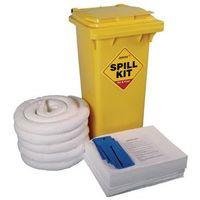 120 LITRE OIL & FUEL KIT - YELLOW WHEELIE BIN