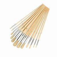 12 Piece Round Artists Paint Brush Set