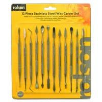12 Piece Stainless Steel Wax Carver Set