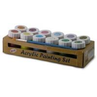 12 Colour Acrylic Painting Set