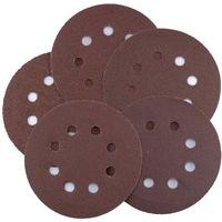 125mm pack of 5 toolzone velcro pex discs