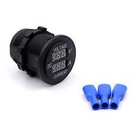 12v 24v digital voltmeter waterproof marine boat motorcycle car voltme ...