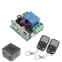 12V 1-Channel Wireless Remote Power Relay Module with Double Remote Controller (DC28V-AC250V)