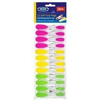 12 Easy Grip Deluxe Clothes Strong Pegs