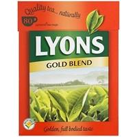 12 X Lyons Tea Bags Gold Blend 80\'S 80\'S (12 Pack Bundle)