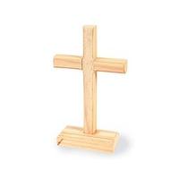 12 Wooden Cross Shapes on Stands to Decorate