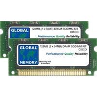 128MB (2 x 64MB) Dram Sodimm Memory Ram Kit for Cisco Catalyst 6000 Series Switches Msfc Module & SUP1 Engine (Mem-Msfc-128MB , Mem-S1-128MB)