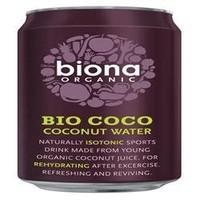 12 Pack of Gluten Free Biona Organic Coconut Water 330 ML