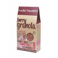 (12 PACK) - Rude Health - Org Strawberry&Raspber Granola | 450g | 12 PACK BUNDLE
