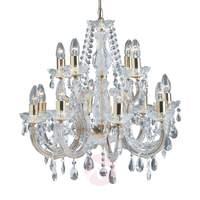 12 bulb marie therese chandelier brass