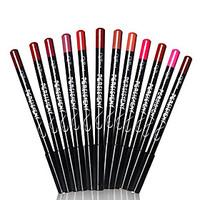 12Colors/Set Waterproof Lip Liner Pencil Women\'s Professional Long Lasting Lip liner Lips Makeup Tools