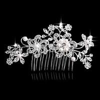 126cm Hair Combs with Flower Butterfly Crystal for Lady Wedding Party