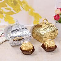 12 Piece/Set Favor Holder - Creative Card Paper Cupcake Wrapper and Boxes Elegent Frosted