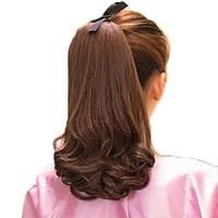 12 inch High Quality Synthetic Volume Horsetail Ponytail Curly Hairpiece 5 Colors Available