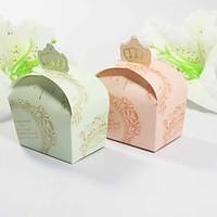 12 pieceset favor holder card paper favor boxes crown design