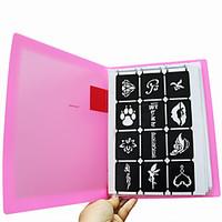 120pcs Hollow Tattoo Stencil Album PP120 Card Bit Flower Drawing Templates Airbrush Small Henna Tattoo Stencils Book