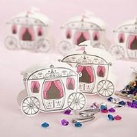 12pcs Cinderella Carriage Wedding Candy Box 9 x 3.3 x 7.5 cm Beter Gifts Party Decoration