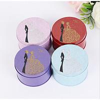 12 Piece/Set Favor Holder-Cylinder Iron(nickel plated) Favor Boxes Candy Jars and Bottles Gift Boxes Non-personalised