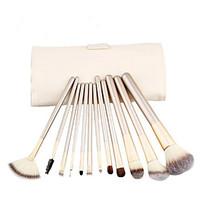 12pcs Makeup Brushes set Professional blush/powder/foundation/concealer brush shadow/eyeliner brush with white bag