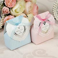 12 Piece/Set Favor Holder-Cuboid Card Paper Pearl Paper Favor Boxes Non-personalised