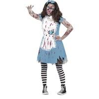 12 16 girls zombie tea party costume
