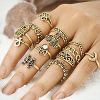 12pcsset midi rings unique design vintage bohemian alloy evil eye jewe ...