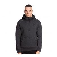 1/2 Zip Woven Hooded Top