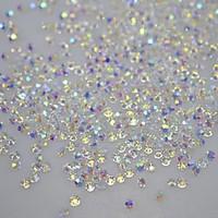 120pcs diy tips nails glitter rhinestones non hot fix 3d nail art crys ...