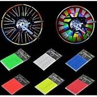 12Pcs Bicycle Spokes Reflective Rods Cycling Riding Safety Reflective Material