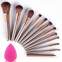 12pcs makeup brushes tool set profession soft cosmetic kit makeup arti ...