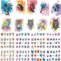 12 Designs Nail Sicker New Arrival Yellow Cartoon Family DIY Nails Tips for Nail Art Decorations Lovely Decals BN409-420