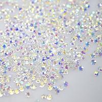 120pcs shine flatbackoctagonal shape nail art decorations glitter rhin ...