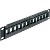 12 ports Network patch panel Delock Unequipped 1 U