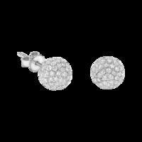 12 DIAMOND 18ct White Gold Stud Earrings