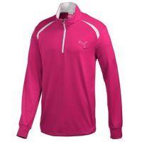 1/2 Zip Junior LS Tech Top - Crimson