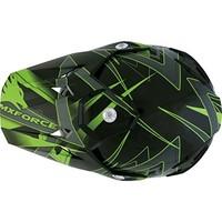 136160718 - MX Force MHS39 X-1 Motocross Helmet M Black Green