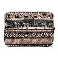 13\'\' 14\'\' 15.6\'\' Baby Elephant Rhombus Pattern Canvas Bag Computer Protective Sleeve Case for Macbook 13 /15 HP lenovo