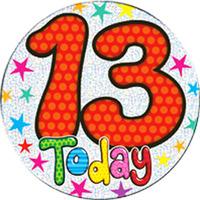 13th Birthday Party Badge