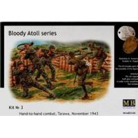 1:35 Bloody Atoll Series. Kit No 3 Hand-to-hand Combat Figurines Tarawa