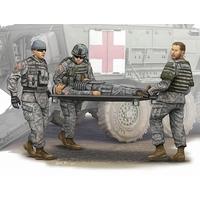 1:35 Trumpeter Modern Us Army Stretcher Ambulance Team Model Kit
