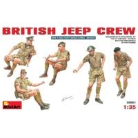 1:35 British Jeep Crew Figurines