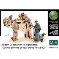 1:35 Modern Us Tankmen In Afghanistan \'a Sheep For The Bbq?\' Figurines