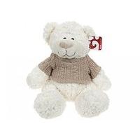 13 natural bear with chunky knit sweater
