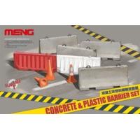 1:35 Concrete & Plastic Barrier Set