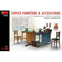 1:35 Miniart Office Furniture And Accessories Set