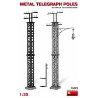 1:35 Metal Telegraph Poles Model Kit