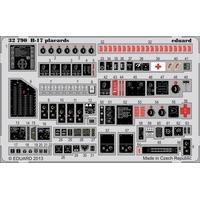 1:32 Eduard Photoetch B-17 Placards.